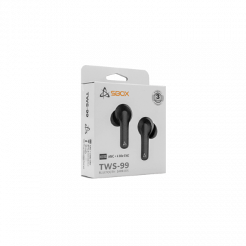 SBOX EARBUDS Slušalice + mikrofon Bluetooth EB-TWS99 Crne