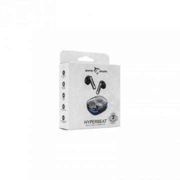 White Shark EARBUDS Slušalice + mikrofon Bluetooth GEB-TWS37 HYPERBEAT Crne