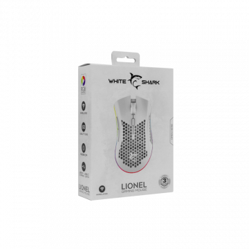 White Shark MIŠ WGM-5012 LIONEL / 10.000 DPI - Bijeli / Wireless