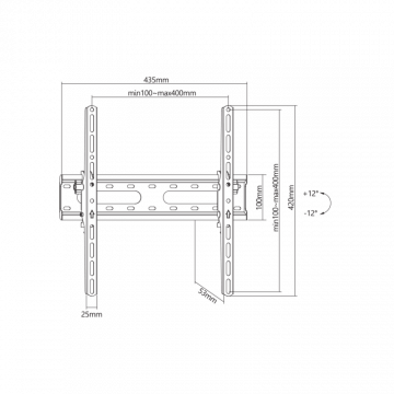 SBOX STALAK PLB-2544T-2 (32-70"/45kg/400x400)