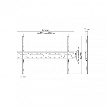 SBOX STALAK PLB-2546F-2 (37-80"/45kg/600x400)