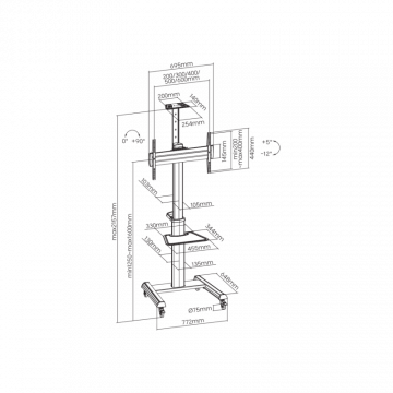 SBOX STALAK Podni FS-446-2 (37-70"/70kg/600x400