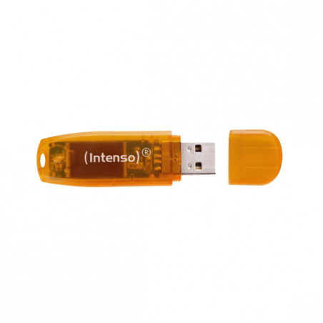 (Intenso) USB Flash drive 64GB Hi-Speed USB 2.0, Rainbow Line, ORANGE - USB2.0-64GB/Rainbow