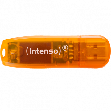 (Intenso) USB Flash drive 64GB Hi-Speed USB 2.0, Rainbow Line, ORANGE - USB2.0-64GB/Rainbow