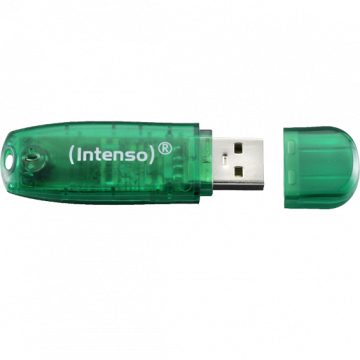 (Intenso) USB Flash drive 8GB Hi-Speed USB 2.0, Rainbow Line, ZELENI - USB2.0-8GB/Rainbow