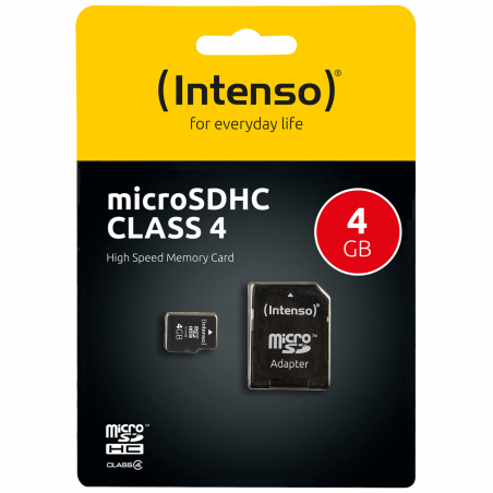 (Intenso) Micro SD Kartica 4GB Class 4 sa adapterom - SDHCmicro+ad-4GB/Class4