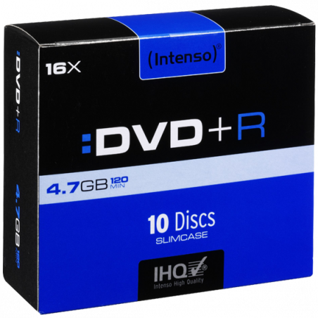 (Intenso) DVD+R 4,7GB pak. 10 komada Slim Case - DVD+R4,7GB/10Slim
