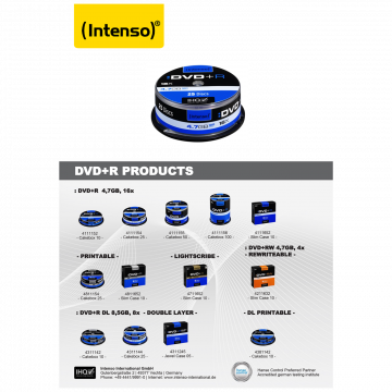 (Intenso) DVD+R 4,7GB pak. 10 komada Slim Case - DVD+R4,7GB/10Slim