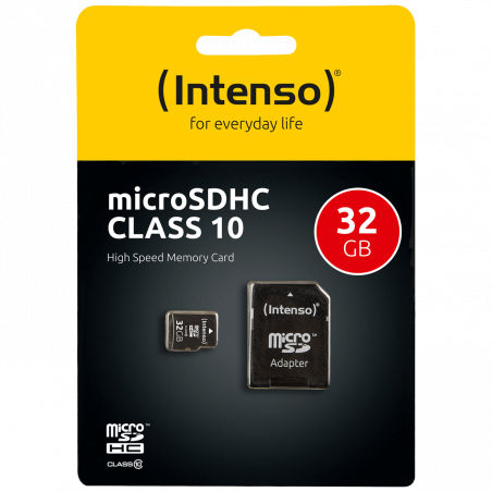 (Intenso) Micro SD Kartica 32GB Class 10 (SDHC & SDXC) sa adapterom - SDHCmicro+ad-32GB/Class10