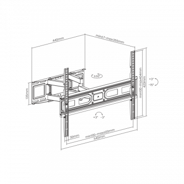 SBOX STALAK PLB-3646-2 (37-80"/40kg/600x400)