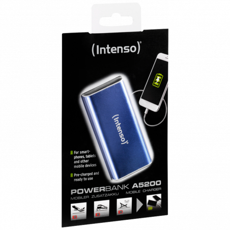 (Intenso) Prijenosni punjač za mobitele i tablete 5200mAh - RTU - POWERBANK A5200 BLUE