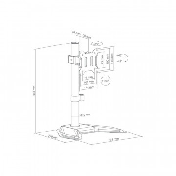 SBOX STALAK Desktop LCD-F012-3 (17-32"/10kg/100x100)
