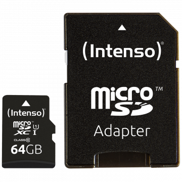 (Intenso) Micro SDHC/SDXC kartica 64GB Class 10, UHS-I +adapter, Pro - MicroSD 64GB Class10 UHS-I Pro
