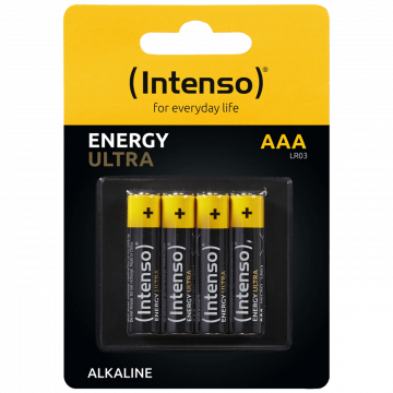 (Intenso) Baterija alkalna, AAA LR03/4, 1,5 V, blister 4 kom