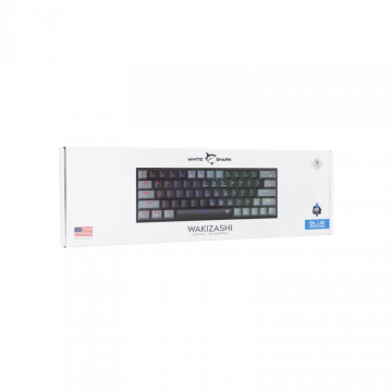 White Shark TASTATURA GK-002121V2 WAKIZASHI-2 / Crno-siva US-BLUE SW.