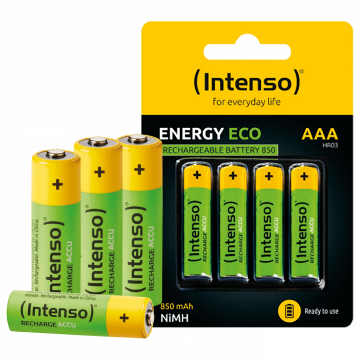 (Intenso) Baterija punjiva AAA / HR03, 850 mAh, blister 4 kom - AAA / HR03/850