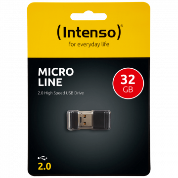 (Intenso) USB Flash drive 32GB Hi-Speed USB 2.0, Micro Line - ML32