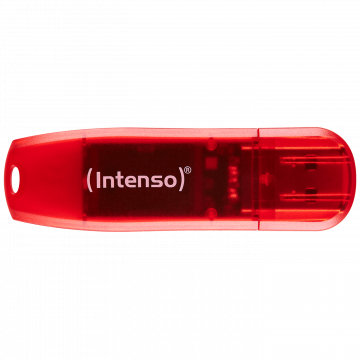 (Intenso) USB Flash drive 128GB Hi-Speed USB 2.0, Rainbow Line, RED - USB2.0-128GB/Rainbow