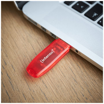 (Intenso) USB Flash drive 128GB Hi-Speed USB 2.0, Rainbow Line, RED - USB2.0-128GB/Rainbow