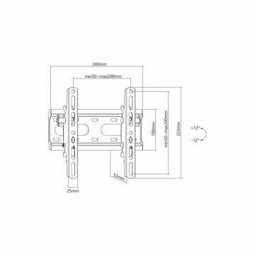 SBOX STALAK PLB-2522T-2 (23-43"/45kg/200x200)