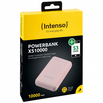 (Intenso) Prijenosni punjač za mobitele i tablete 10000mAh - POWERBANK XS10000 Rose