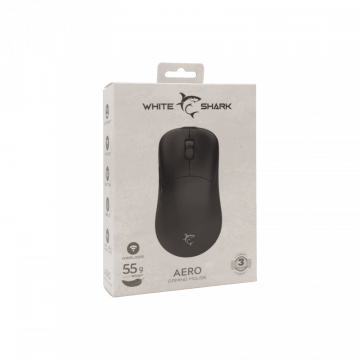 White Shark MIŠ WGM-5015 AERO / 10.000 DPI - Crni / Wireless