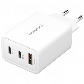 (Intenso) Punjač kučni, brzi, 1 x USB-A, 2 x UCB-C, 3A, 65W - Power Adapter W65ACC GaN