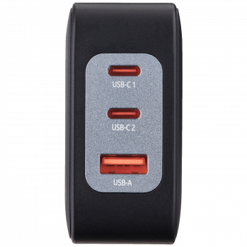 (Intenso) Punjač kučni sa type C kabelom, brzi, 1xUSB-A, 2xUCB-C, 100W - Adapter W100ACC GaN + C520C Cable