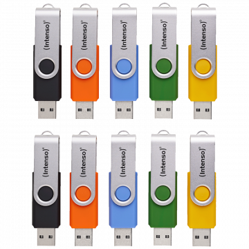 (Intenso) USB Flash Drive 4GB Hi-Speed, Basic Line, pakiranje 10 kom. - USB 2.0-10x4GB/Basic Line Multipack