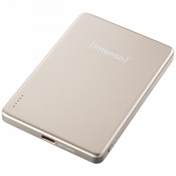 (Intenso) Prijenosni punjač, MagSafe, 5000mAh, bežični, Champagne - POWERBANK MW5000 Champagne
