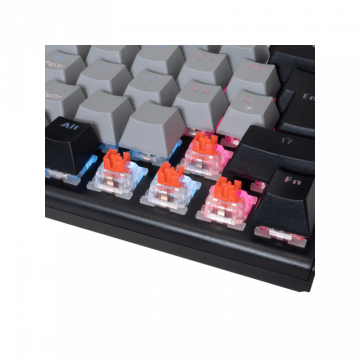 White Shark Tastatura GK-002712V2 WAKIZASHI-2 / Sivo-crna HR-RED.SW