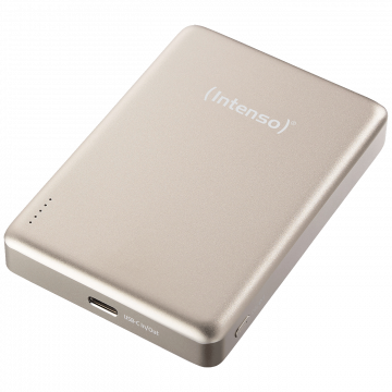 (Intenso) Prijenosni punjač, MagSafe, 10000mAh, bežični - POWERBANK MW10000 Champagne