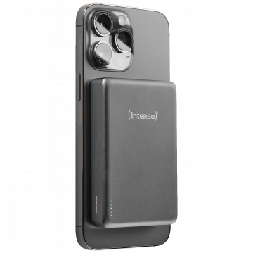 (Intenso) Prijenosni punjač, MagSafe, 10000mAh, bežični - POWERBANK MW10000 Gray