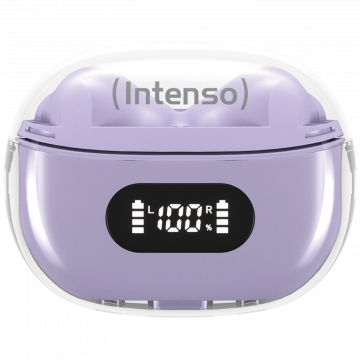 (Intenso) Slušalice bežične sa kutijicom za punjenje, ANC, Bluetooth - Buds Plus T310AE Purple