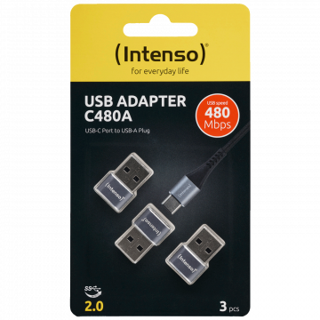 (Intenso) Adapter USB C na USB A, OTG, 3 kom. pakiranje - C480A 3 pcs