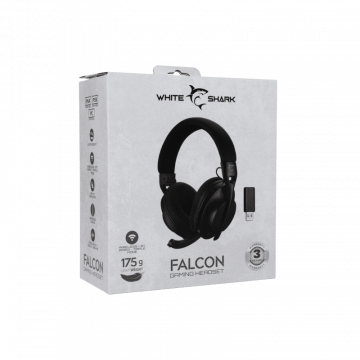 White Shark HEADSET WGH-2441 FALCON Black - Wireless