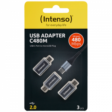 (Intenso) Adapter USB C na micro USB, 3 kom. pakiranje - C480M 3 pcs