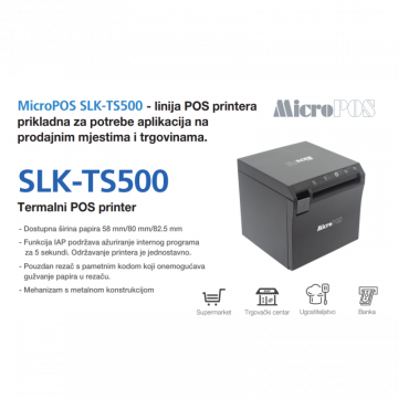 MicroPOS SLK-TS500 term. USB + ethernet, crni, SLK-TS500