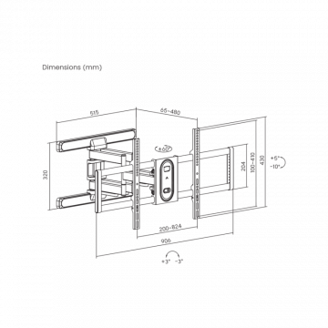 SBOX STALAK PLB-8148 (43-100"/60kg/800x400)