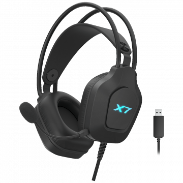 A4Tech Slušalice sa mikrofonom, gaming, USB, LED - A4-XH-200 X7 Black