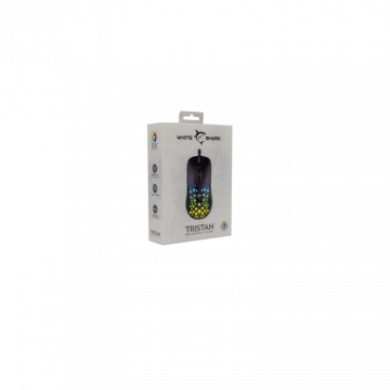 White Shark MIŠ GM-9004 TRISTAN-2 Crni RGB / 12.800 dpi