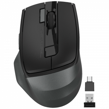 A4Tech Bežični miš, optički, 2000 dpi, USB nano prijemnik + USB-C - A4-FG45CS AIR2