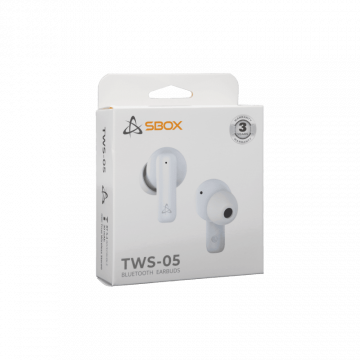 SBOX EARBUDS Slušalice + mikrofon Bluetooth EB-TWS05 Bijela