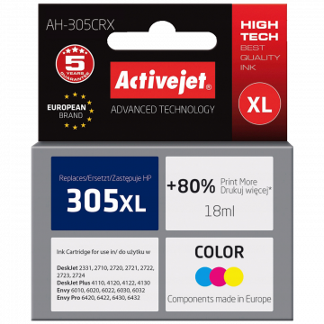 Activejet Tinta za printer, HP 305XL, boje, zapremina 18 ml. - AH-305CRX