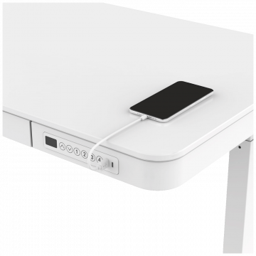 Activejet Radni stol sa el. podešavanjem visine,USB punjenje,140x70cm - ET119WC 140 BI