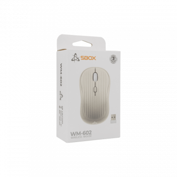 SBOX MIŠ WM-602 Bež Bežični
