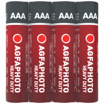 AgfaPhoto Baterija Zinc-Carbon, AAA, 1.5V pak. 4 komada - AAA SHRINK S4
