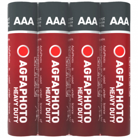 AgfaPhoto Baterija Zinc-Carbon, AAA, 1.5V pak. 4 komada - AAA SHRINK S4