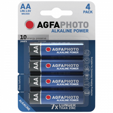 AgfaPhoto Baterija alkalna, AA/LR6  blister pak. 4 kom - AF LR6