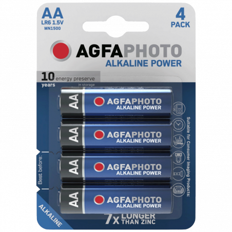 AgfaPhoto Baterija alkalna, AA/LR6  blister pak. 4 kom - AF LR6